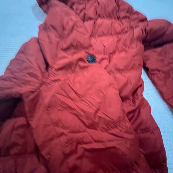Michael Kors Packable Down Quilted Puffer Hooded Coat Orange Men’s Size 2XL - Picture 4 of 5